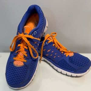 Women’s Nike Flex 2013 Run, Blue Crimson and Orange Sneakers